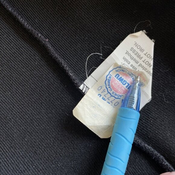 Vintage Accent Open Front Black Velvet Blazer Shoulder Pads Womens Size 42 (UU) - Picture 10 of 11